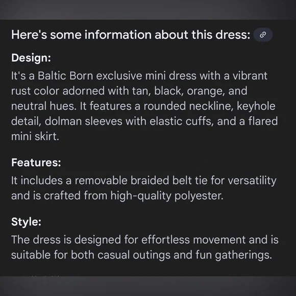 Baltic Born Multicolor Long Sleeve Dress - Picture 8 of 8